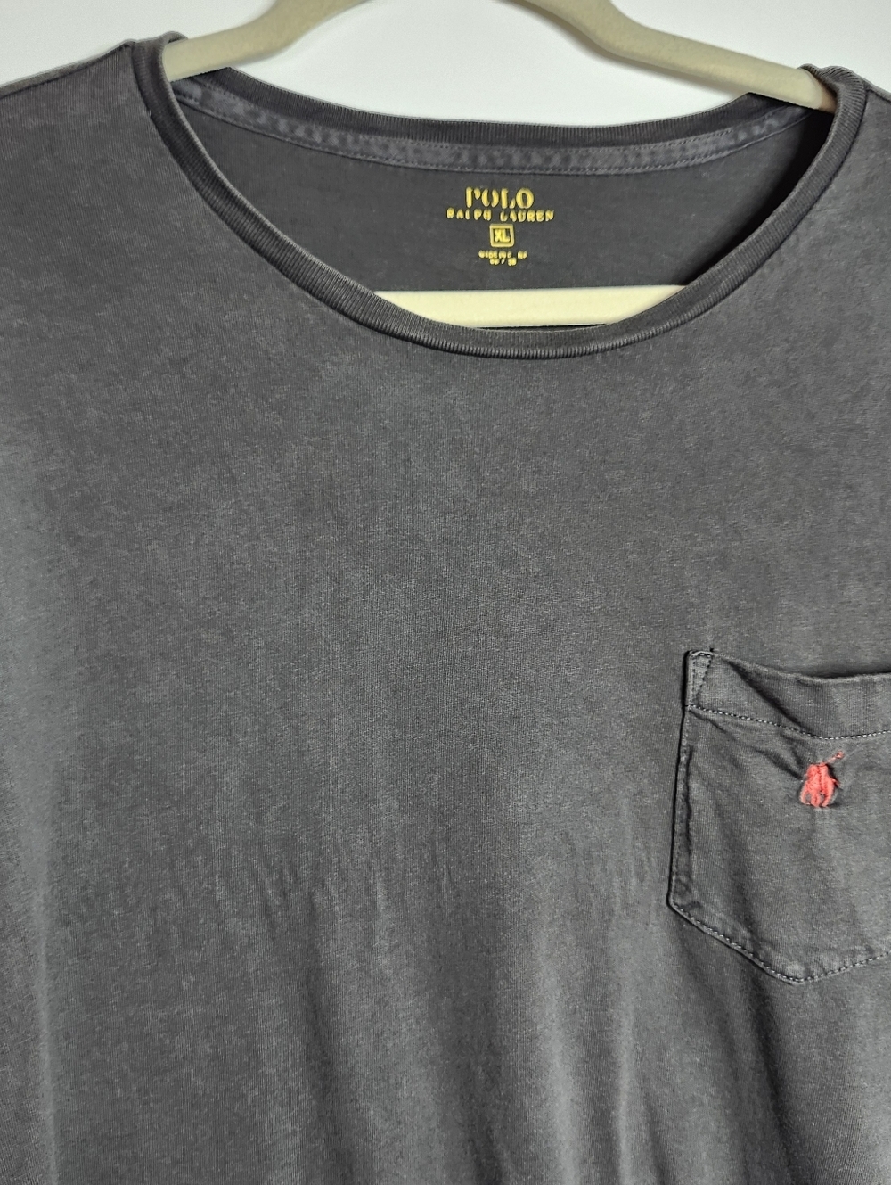 Polo Ralph Lauren Long Sleeve Pocket Tshirt Men XL Pony Cotton Soft Comfy Lounge